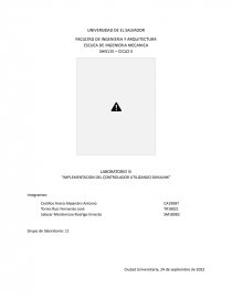 Laboratorio III “Implementación del controlador utilizando Simulink”. Página 1