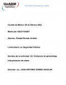 Evidencia de aprendizaje. Interpretación de datos