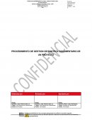 Procedimiento de gestion de control documentario de un proyecto