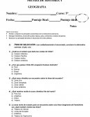 Prueba 4to Básico historia y geografia s/r