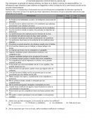 Cuestionario de convivencia escolar