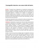 Escenografía inmersiva: una nueva visión del teatro.