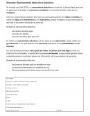 Resumen: Razonamiento deductivo e inductivo