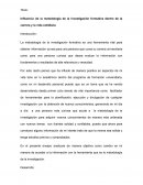 Influencia de la metodología de la investigación formativa dentro de la carrera y la vida cotidiana