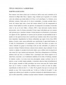 Violencia y agresividad. Bullying