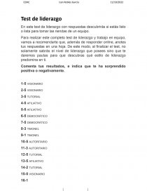 COAC (Comunicación) Test de liderazgo. Página 1