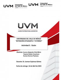 UVM tutorias. Página 1