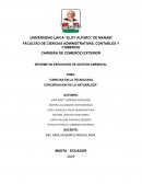 Ciencias en la tecnologia concervacion de la naturaleza