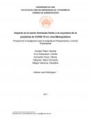 Impacto en el sector farmacias frente a la coyuntura de la pandemia de COVID-19 en Lima Metropolitana