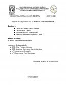 Reporte de las prácticas No. 6: Taller de Farmacocinética ll