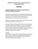 Higiene postural en estudiantes adolescentes