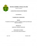Filosofía de la Educación