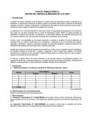 Plan de trabajo para la gestión del servicio alimentario en las escuelas