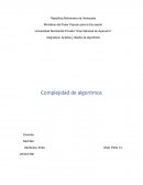Complejidad de algoritmos