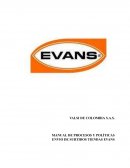 Procesos y políticas para el envio de surtidos tiendas evans