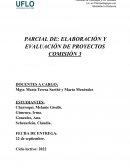 Parcial de: elaboración y evaluación de proyectos