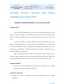 Proyecto educativo sobre hábitos saludables en la etapa infantil