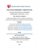 Protocolos de seguridad y salud en el trabajo y su impacto en el bienestar de los trabajadores de una empresa industrial
