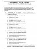 Procedimiento de trabajo seguro armado, desarme y transporte de andamios