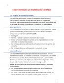 Los usuarios de información contable