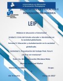 Educación y ciudadización en la sociedad globalizada