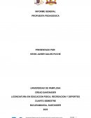 Propuesta pedagógica .Práctica intermedia i (preescolar)