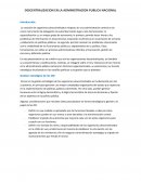 Descentralización en la administración pública nacional