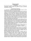 El porqué de la contaminación ambiental