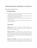 Gestión del desarrollo territorial y los proyectos