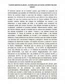 Cuando aparece el cáncer, no basta solo con luchar, también hay que tratarlo