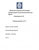 Trabajo práctico N° 1 Espacio curricular: Filosofía