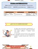 Ficha informativa. Emprendemos considerando nuestras habilidades