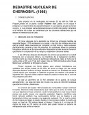 Desastre nuclear de Chernobyl (1986)