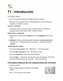 Introduccion del concreto