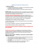 Ámbitos de acción del trabajo social