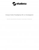 Paradigmas de la investigacion