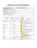 Ejemplo de inventario de renta