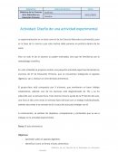 Diseño de una actividad experimental