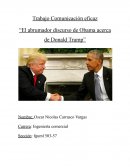 El abrumador discurso de Obama acerca de Donald Trump
