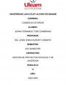 Gestión de proyectos sociales y de inversión