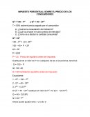 Impuesto porcentual sobre el precio de los consumidores