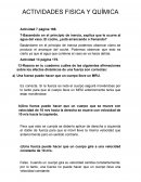 Actividades fisica y química