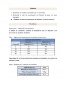 Determinación de la entalpía de Neutralización de una base con ácido Clorhídrico