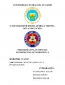 Pedagogía en las ciencias experimentales informática