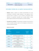 Actividad: Análisis de un cuadro macroeconómico