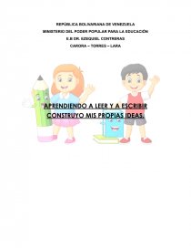 Aprendiendo a leer y a escribir construyo mis propias ideas. Página 1