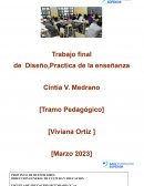 Trabajo final de Diseño,Practica de la enseñanza