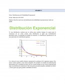 Distribuciones de Probabilidad Exponencial