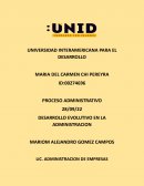 Desarrollo evolutivo de la administración