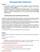 Discapacidad intelectual